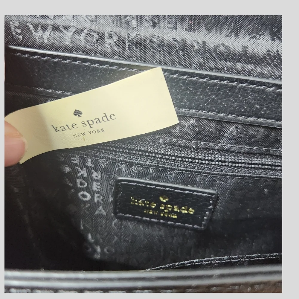 Kate Spade Adelaide Grove Street Black Leather Crossbody Shoulder Bag